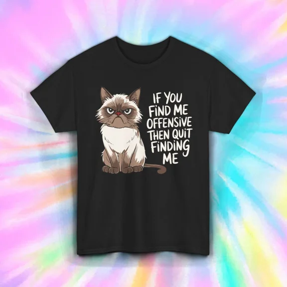 If You Find Me Grumpy Cat Sarcastic Funny Attitude Apparel Unisex T-Shirt, up to size 5XL