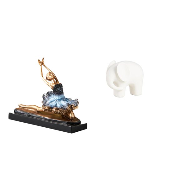 Estatua de bailarina de ballet, figura de , figura de animal coleccionable, figura de bailarina, figura de resina, adorno artístico de cerámic