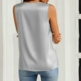 thumbnail image 5 of PFRNLF Womens Satin Tank Tops Pleated Business Casual Outfit Summer Sleeveless Dressy Work Blouse, 5 of 9