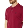 thumbnail image 3 of U.S. Polo Assn. Men's Slim Fit Interlock Polo Shirt, Beet Burgundy, Small, 3 of 3