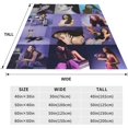 thumbnail image 4 of Blanket Throw Olivia Album Covers Sour Merch Air Conditioning Lightweight Soft for Bed Sofa Home Decor Rodrigo Guts Gift for Fans (Album Cover, 50""x60""), Jmamoy32, 4 of 6