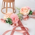thumbnail image 6 of 2PCS Wrist Corsage, Wedding Bridesmaid and Bridal Wrist Flower Corsage Hand Flower Decor for Prom Party Wedding, 6 of 8