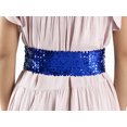 thumbnail image 5 of Women's Sparkly Glitter Sequin Wide Stretch Elastic Belt Accessory, 5 of 6