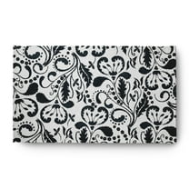 3' x 5' Simply Daisy Aurora French Country Chenille Area Rug, Black