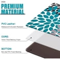 thumbnail image 2 of Kitchen Mats for Floor [3 PCS] Anti-Fatigue Comfort Kitchen Rugs, Boho Flower Cushioned Waterproof Decor Mat Thick, Standing Floor Mats for Home/Office, 18''''x30''''+18''''x48''''+18''''x60''''(Teal), 2 of 5