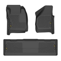 TPE Floor Mats All Weather Car Liners Fit For 2008-2010 Ford F250/F350/F450 Crew Cab Without Manual Shifter