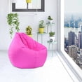 thumbnail image 6 of chaungfeng Large Lazy Sofas Cover Chairs wthout Filler, Cloth Lounger Seat Bean Bag Pouf Puff Couch Tatami Living Room Beanbags (Pink, 30x35inches), 6 of 9