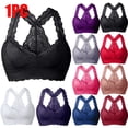 thumbnail image 2 of Sujetador de encaje sin aros para mujer, Bralette cómodo, sólido, ropa interior Sexy, chaleco femenino, lencería transpirable sin costuras, Push-Up, sin almohadilla, 2 of 4