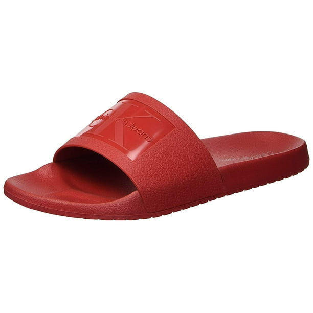 calvin klein jelly sliders