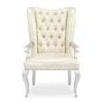 thumbnail image 2 of Hollywood Swank Tufted Leather Desk Chair - Creamy Pearl, 2 of 14
