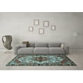 thumbnail image 3 of Ahgly Company Indoor Round Persian Light Blue Traditional Area Rugs, 7' Round, 3 of 4