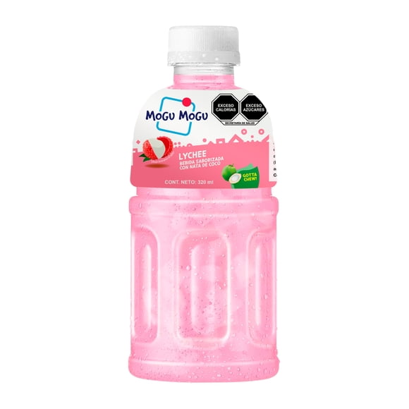 Bebida Mogu Mogu sabor lychee con nata de coco 320 ml