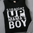 thumbnail image 5 of Douhoow Baby Boys Letter Printed Sleeveless Tops Stripe Short Set Summer Infant Boys Outfits, 5 of 6
