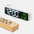 thumbnail image 2 of BEADCEST 1Set Square Alarm Clock with Digital Display for Office Black ABS, 2 of 5