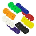 thumbnail image 2 of Opvise 32Pcs Plastic Key Covers Tags Soft Rubber Key Identifiers Standard Flat Organization House Key Colorful Key Toppers, 2 of 8