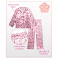 thumbnail image 2 of dELiA*s Girls Pajamas Satin Collared Button Down Long Sleeve Sleep Shirt & Bottoms Set 2 Piece, 2 of 7