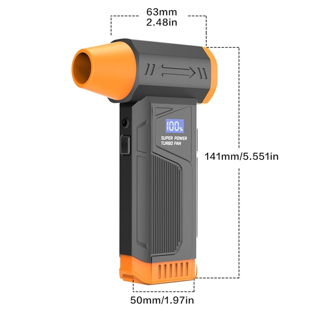 Vwrxbz Mini Jet Turbo Fan 110000RPM Compressed Air Duster Blower Computer Keyboard Cleaner