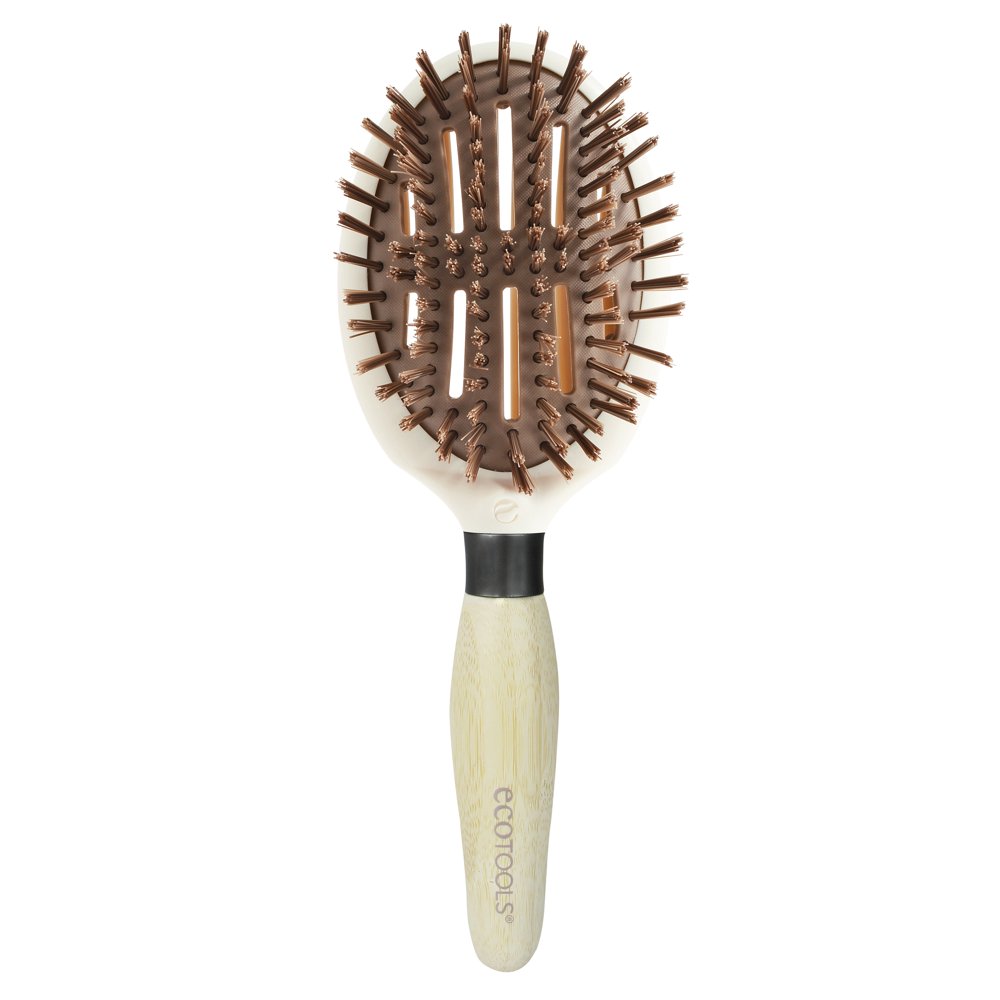 EcoTools® Sleek and Shine Finisher, Conditioning Hair Brush, Single