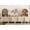 Beige, variant on 126"W Large Kitchen Hutch Sideboard Buffet Cabinet, Arched Pantry Storage Cabinet with 4 Wood Doors, 6 Drawers And 10 Tier Shelves