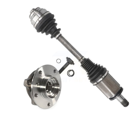 Kugel Front Left (Driver Side) CV Axle Drive Shaft and Complete Wheel Hub Bearing Assembly Kit for Car BMW 528i xDrive 535i 650i 550i Alpina B6 Gran Coupe 640i KN7-100139