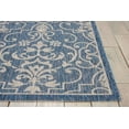 thumbnail image 4 of Nourison Garden Party Indoor/Outdoor Transitional Damask Denim 7'10" x 10'6" Area Rug, (8' x 11'), 4 of 7