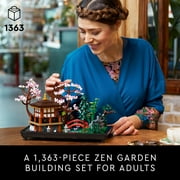 LEGO Icons Tranquil Garden Building Set - Detailed Japanese Zen Garden DIY Kit for Adults, Ages 18+ Gift for Wedding - Building Block Set for Home Decor - 10315