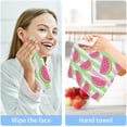 thumbnail image 7 of SKYSONIC 6 PCS Watercolor Fruit Washcloths, 12"x12" Cotton Wash Cloths, Highly Absorbent and Soft Face Towels for Bathroom,Gym,Hotel and Spa, 7 of 7