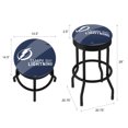 thumbnail image 2 of Trademark Gameroom Tampa Bay Lightning Logo Black Ribbed Barstool, 2 of 5