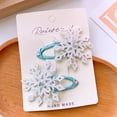 thumbnail image 6 of 8PCS Snowflake Hair Clips, Blue White Christmas Hair Accessories for Women, Xmas Festive Snowflake Hairpins Holiday Hair Accessory Party Gifts, 6 of 9