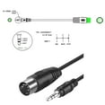 thumbnail image 2 of 5-Pin Din Male to 3.5mm(1/8in) Male Replacement Cable Stereo Sound Effect, 2 of 8