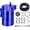 Blue, variant on EVIL ENERGY 300ml Baffled Oil Catch Can Universal Aluminum Oil Separator – Anti-Carbon Breather Kit for Turbo/Supercharged/NA Engines