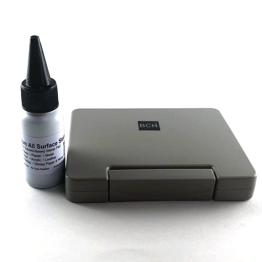 BCH AllSurface Stamp Ink Combo Ink & Stamp Pad for nonporous