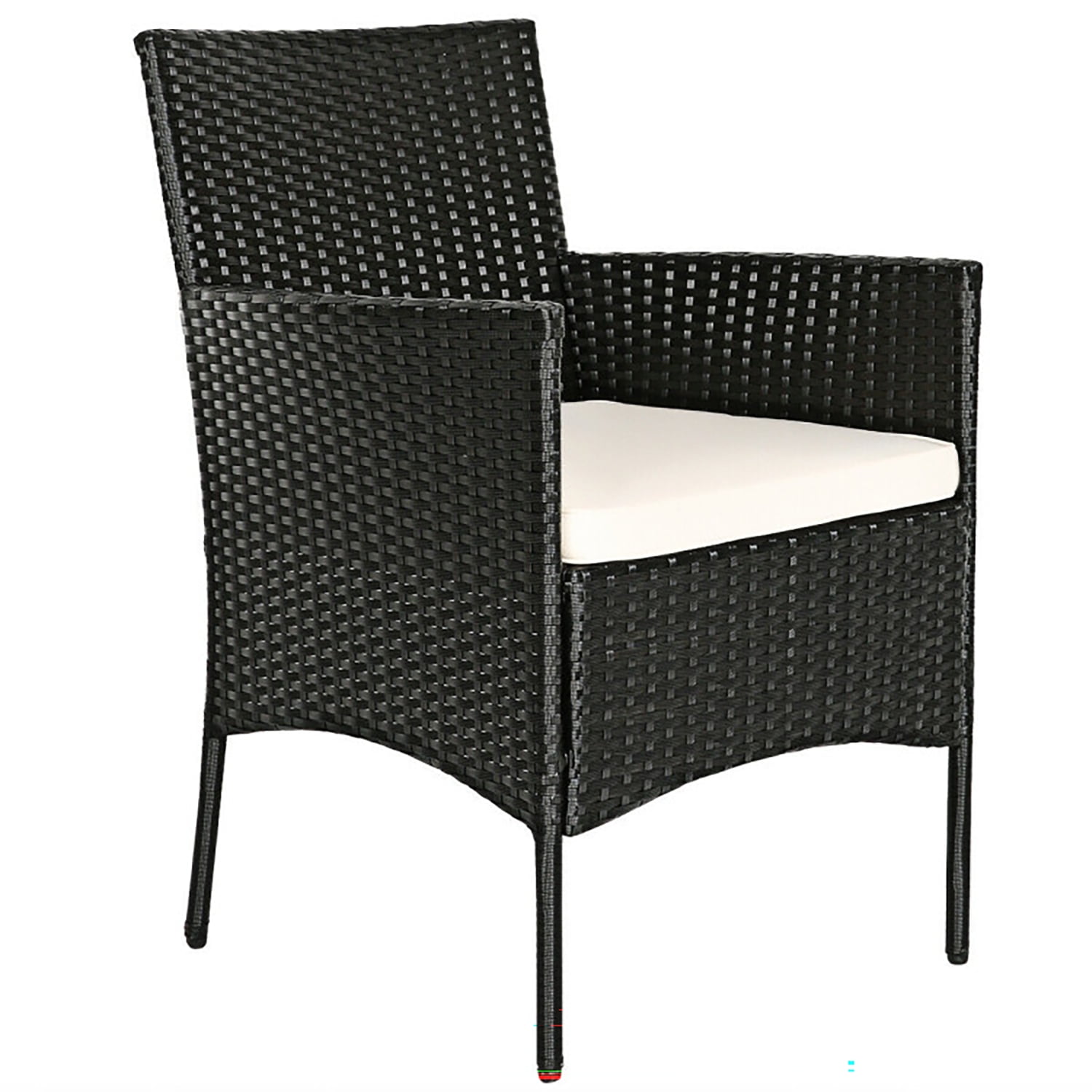 Aimee Lii 4 Pcs Patio Wicker Furniture Set, Cushioned Sofa Furniture, Small Patio Set, White Aimee Lii 4 Pcs Patio Wicker Furniture Set, Cushioned Sofa Furniture, Small Patio Set, White