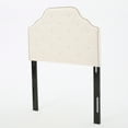 thumbnail image 2 of Noble House Kathleen Twin Fabric Tufted Kid's Headbaord, Ivory, 2 of 14