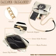 thumbnail image 3 of FORMRS Women Crossbody Purse with Chain Strap Vegan Leather Shoulder Handbag, Beige Astronaut Space, 3 of 7