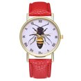 thumbnail image 1 of Reloj de cuero de insecto de abeja de la vendimia para mujeres Reloj de hombre Ideas de regalo zhoulianfa Mirar, 1 of 6