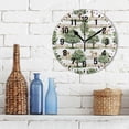 thumbnail image 3 of Yayeee 10" Wall Clock Battery Operated Quartz Round Silent Non-Ticking Home Decor, Watercolor Horses Pattern, 3 of 6