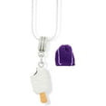 thumbnail image 2 of Emerald Park Jewelry Ice Cream Treat Charm Snake Chain Necklace, 2 of 6