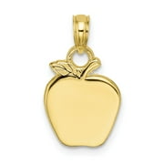 KAZI LUXURY 10K Polished Apple Charm