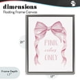 thumbnail image 4 of Stupell Industries Glam Feminine Pink Vibes Only Gray Floating Frame Canvas Art, 17 x 21, by Cindy Jacobs, 4 of 8