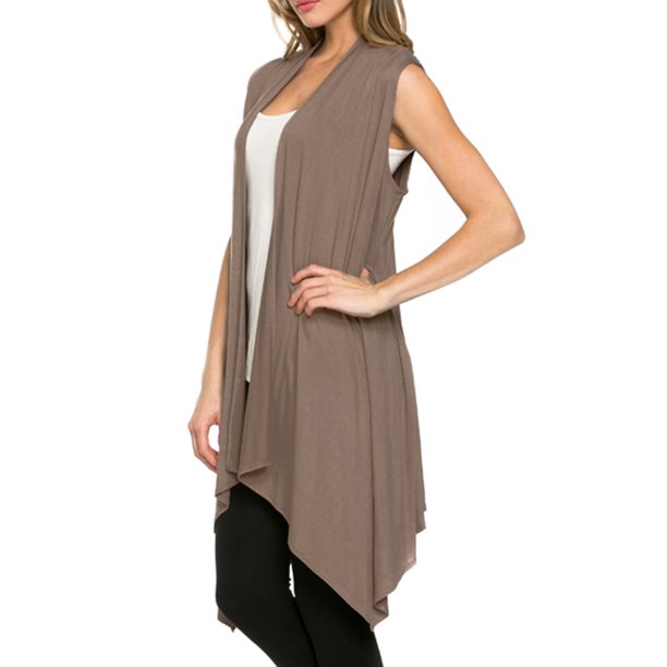 sleeveless duster cardigan