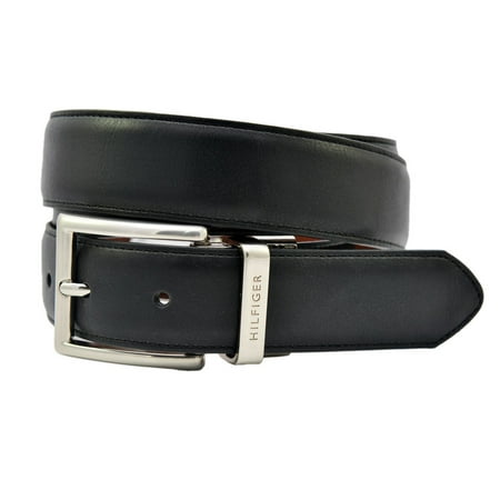Tommy Hilfiger Men's 32MM Reversible Belt Black Tan W38