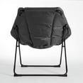 thumbnail image 3 of Urban Shop Hex Saucer Steel Folding & Stacking Chairs, Grey, 3 of 6