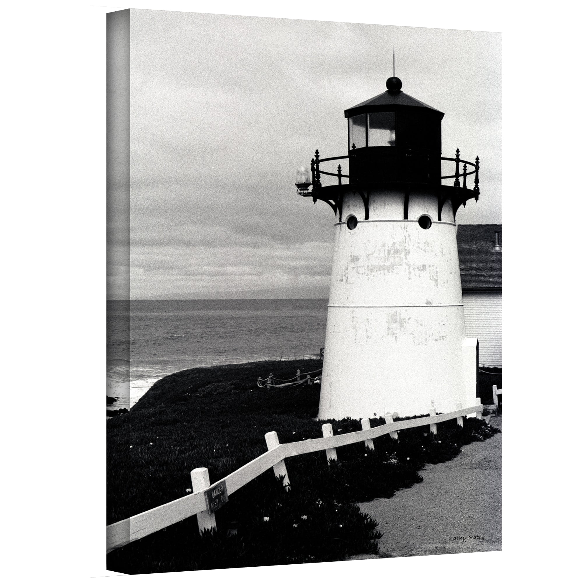 Kathy Yates "Montara Lighthouse" Canvas Art