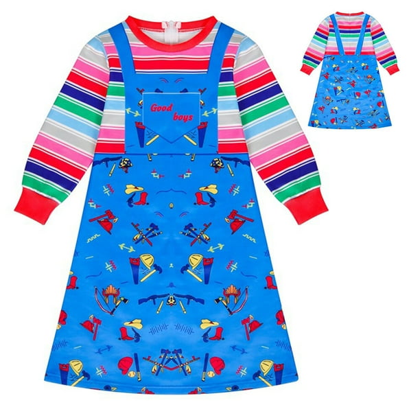 Chucky Costume for Girls Chucky Dress Halloween Cosplay Costume