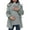 Gray, variant on Maternity Winter Cotton Padded Coat, 3 In 1 Detachable Thickened Waterproof Jacket, Quilted Lined Warm Hooded Outwear with Pockets Black