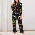 thumbnail image 2 of Fotbe 2025 And Merry Christmas Pattern Long Sleeve Pajama Set for Women,Sleepwear Set,2-piece Loungewear Set,Soft PJs Comfy Nightwear with Pockets -XX-Large, 2 of 7