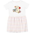 thumbnail image 3 of Inktastic 3rd Birthday Outer Space Theme Girls Toddler Dress, 3 of 5