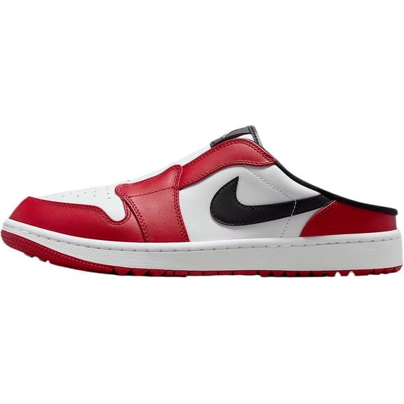 Air Jordan Mule Golf Shoes (FJ1214-101, White/Varsity Red/Black) Size 10.5