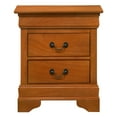 thumbnail image 3 of Glory Furniture Louis Phillipe 2 Drawer Nightstand in Oak, 3 of 5